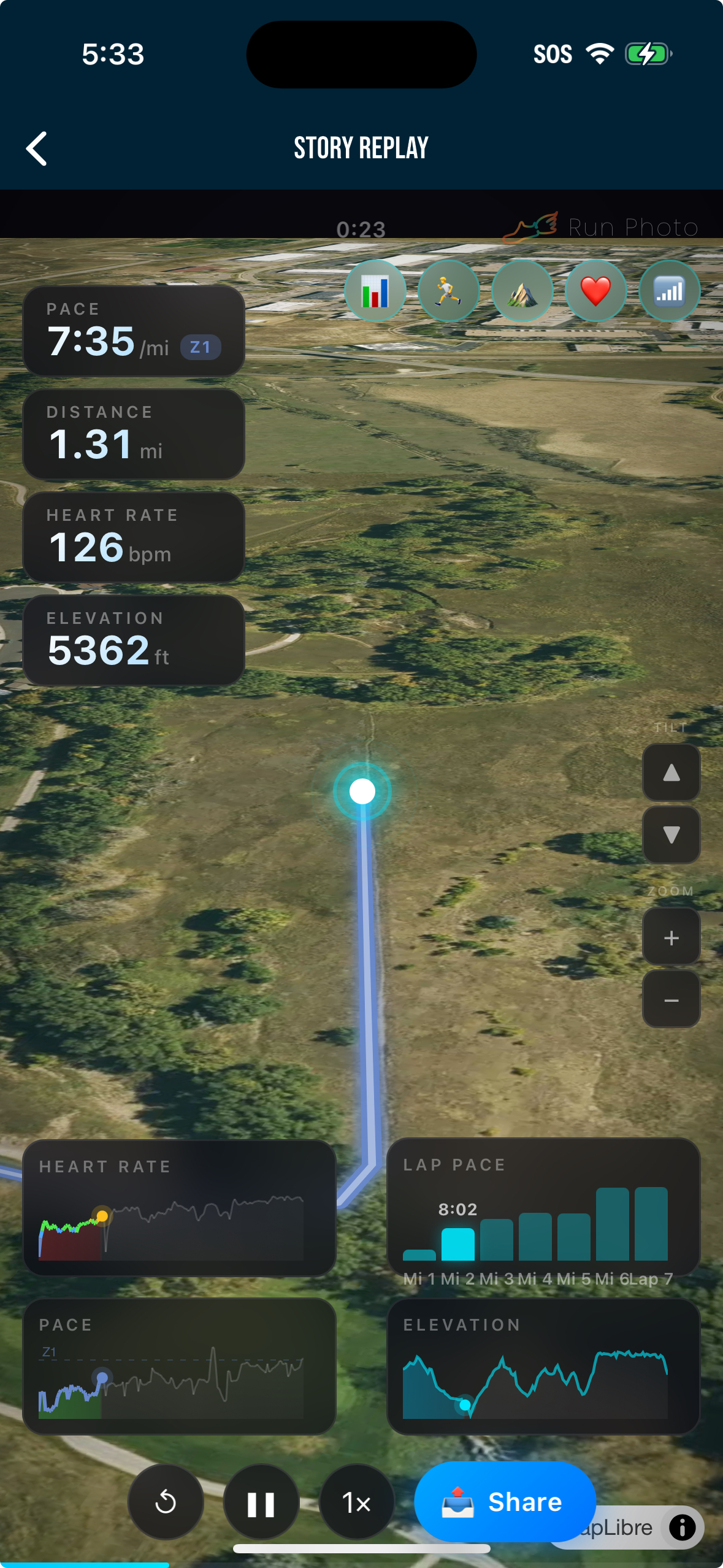 Run Photo Story Replay